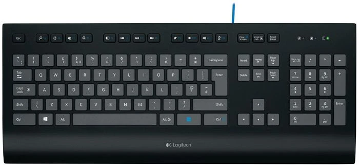 Logitech K290 Comfort Keyboard schwarz, USB, DE