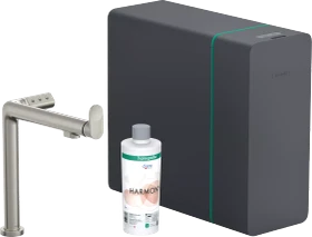 Hansgrohe Aqittura M91 SodaSystem 240 1jet edelstahl
