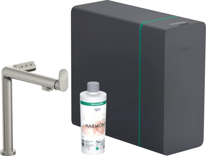 Hansgrohe Aqittura M91 SodaSystem 240 1jet edelstahl