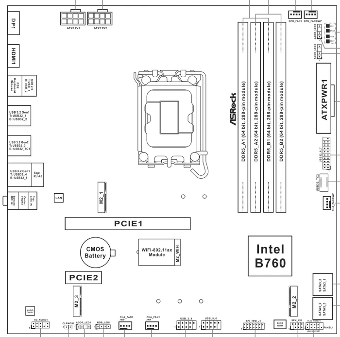ASRock B760M Steel Legend WiFi (Intel 1700)