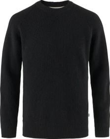 Fjällräven Övik Rib Strickpullover schwarz (Herren)