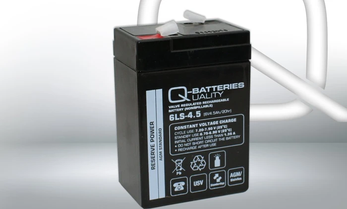 Q-Batteries Bleiakku 6LS-4.5