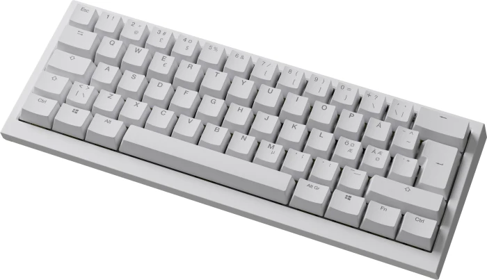 Ducky One X Mini Wireless, weiß, LEDs RGB, Inductive Analog Switch, USB/Bluetooth, ND
