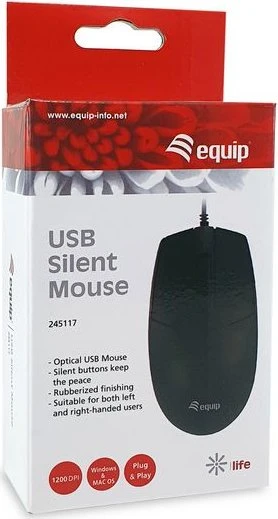 Equip USB Silent Mouse schwarz, USB