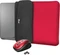 Trust Yvo Wireless Mouse Set mit Wendehülle für 15.6" Laptops, rot, USB Vorschaubild