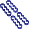 Alphacool Eiskamm Alu X4 Flat Kabelkamm 4mm, blau, 4er-Pack Vorschaubild