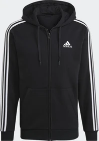 adidas Essentials Fleece 3-Streifen Hoodie schwarz (Herren)