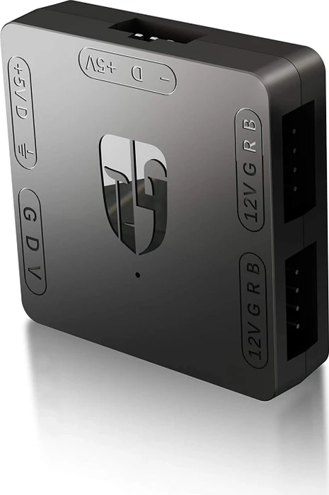 DeepCool RGB Convertor, 5V ARGB Komponenten auf 12V RGB Motherboard Transfer Hub, Adapter