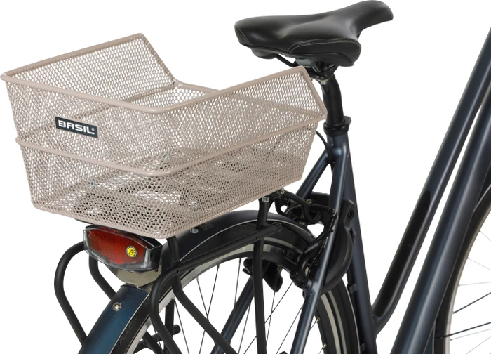 Basil Cento S Fahrradkorb nude metallic