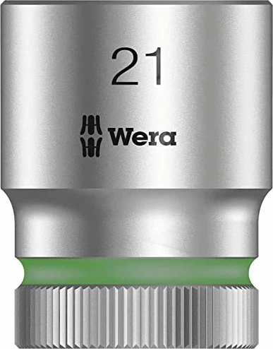 Wera 8790 HMC Zyklop Außensechskant Steckschlüssel 1/2", 21x37mm