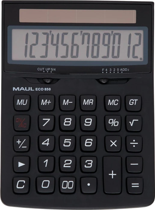 Maul Eco 850 Solar Tischrechner, schwarz (7268890)