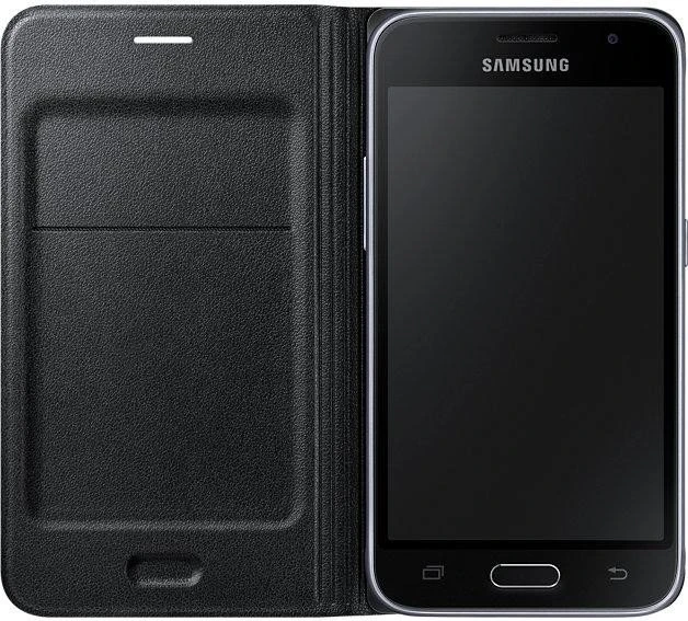 Samsung Flip Wallet für Galaxy J1 schwarz
