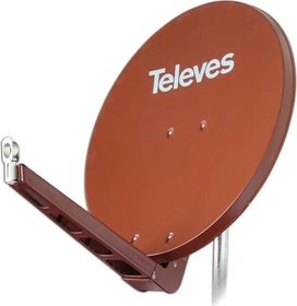 Televes QSD85 Aluminium Sat-Reflektor ziegelrot
