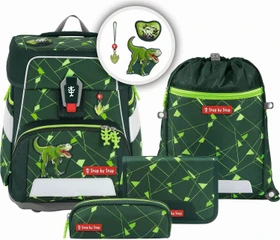 Step by Step Space Shine Dino Night Tyro Schultaschen-Set, 5-tlg.