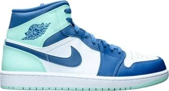 Nike Air Jordan 1 Mid mystic navy/white/mint foam (Herren)