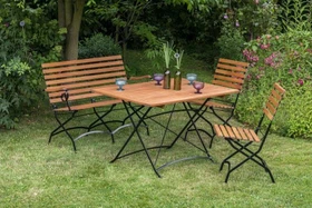 Merxx Schlossgarten Gartenmöbel-Set mit Klapptisch, 4-tlg.