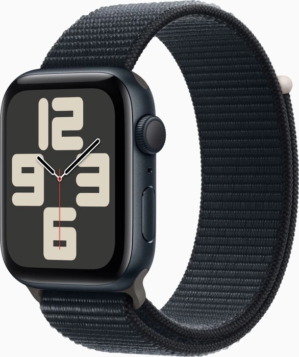 Apple Watch SE (2022) (GPS) 44mm Mitternacht mit Sport Loop Mitternacht