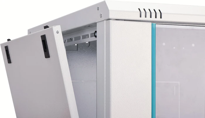 Digitus Dynamic-N Serie 19" Wandgehäuse 9HE, unmontiert, Sicherheitsglastür, IP2X, RAL 7035, 600mm tief