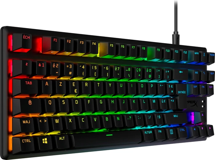 HP HyperX Alloy Origins Core, PBT, LEDs RGB, HyperX RED, USB, FR