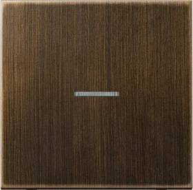 Jung Serie LS eNet Taster Standard 1fach Messing, Messing antik