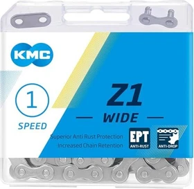 KMC Z1 Wide EPT 1-fach 128 Glieder Kette silber