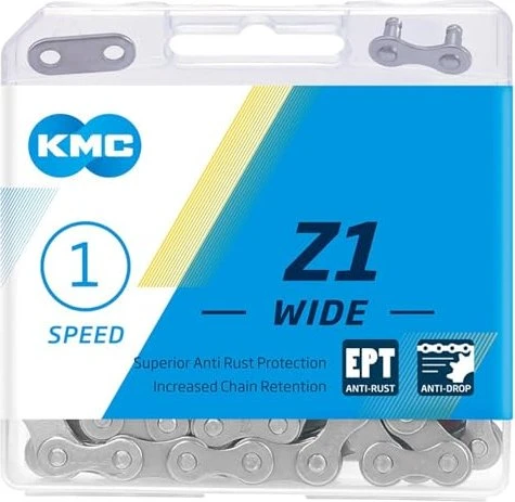 KMC Z1 Wide EPT 1-fach 128 Glieder Kette silber
