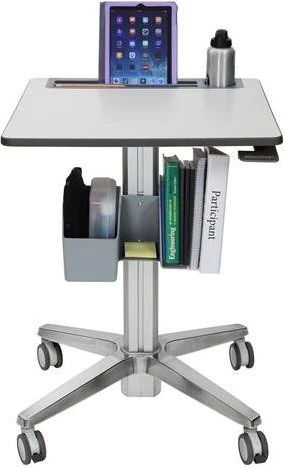 Ergotron LearnFit mobiler Arbeitsplatz 61x56cm grau/grau