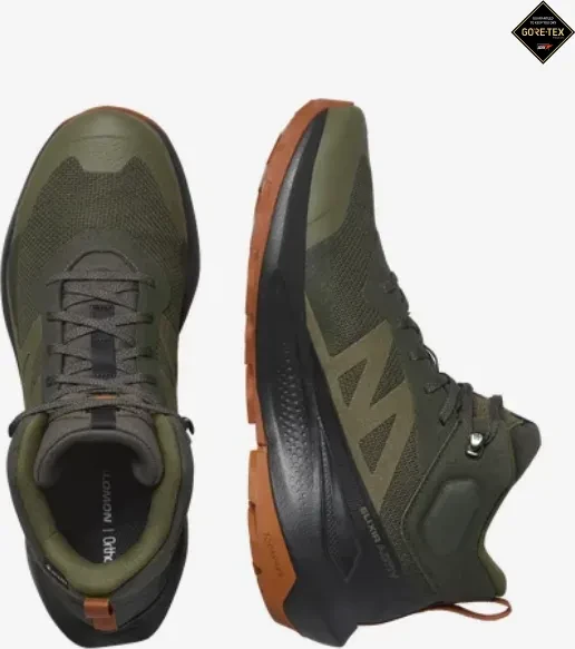 Salomon Elixir Activ Mid GTX peat/black/caramel cafe (Herren)