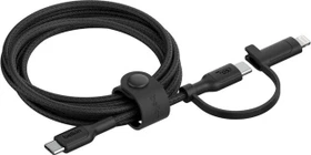 Belkin BoostCharge Pro 2-in-1-Kabel mit USB-C-Stecker und Lightning Connector schwarz