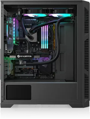 Raijintek Arcadia III, Glasfenster
