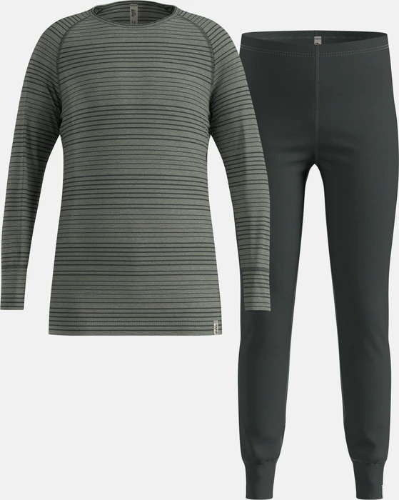 Odlo Active Warm Base Layer Set urban chic/shadow (Junior)
