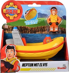 Simba Toys Feuerwehrmann Sam - Junior Neptun mit Elvis