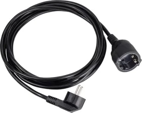 Bachmann Netzkabel Schuko-Verlängerung schwarz, 5m