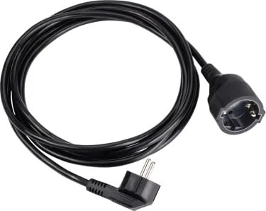Bachmann Netzkabel Schuko-Verlängerung schwarz, 5m