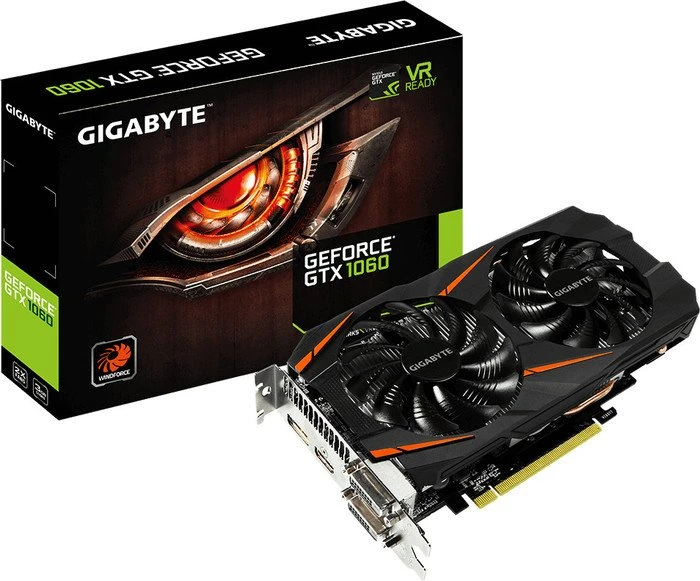 GIGABYTE GeForce GTX 1060 Windforce 3G, 3GB GDDR5, 2x DVI, HDMI, DP