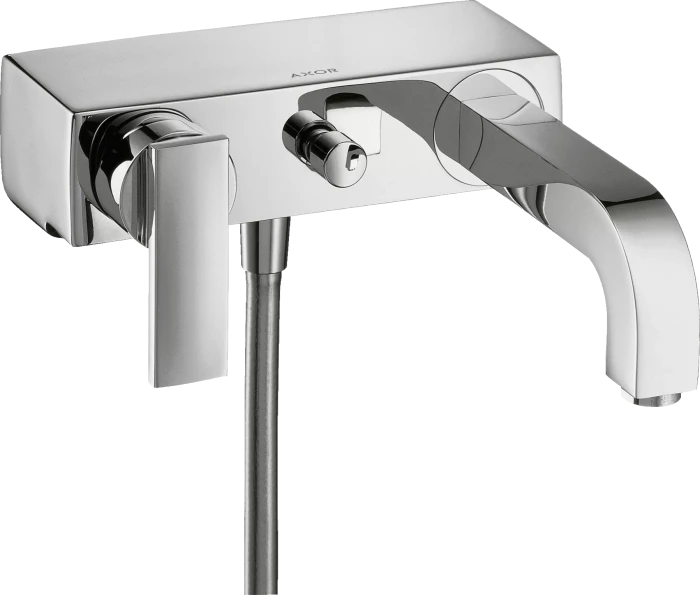 Hansgrohe Citterio Einhebel-Wannenmischer Aufputz mit Hebelgriff chrom