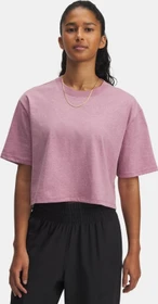 Under Armour Rival T-Shirt kurzarm fuchsia dusk light heather/black/white (Damen)