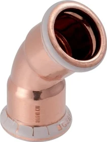 Geberit Mapress Kupfer Bogen 45° d=18mm L=29mm Z=9mm