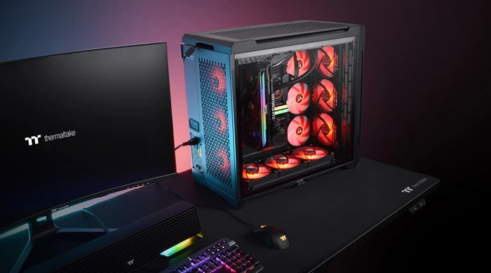 Thermaltake CTE C750 TG ARGB, schwarz, Glasfenster
