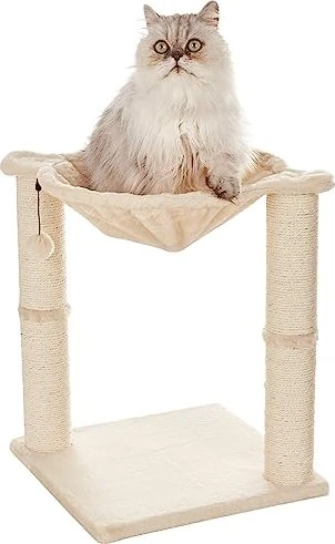 AmazonBasics Kratzbaum mit Hängemattenbett und Kratzbaum