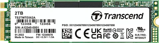 Transcend MTE662A SSD 2TB, M.2 2280 / M-Key / PCIe 3.0 x4 (TS2TMTE662A)