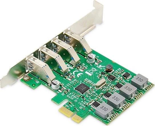 Digitus 4x USB-A 3.0, PCIe 2.0 x1