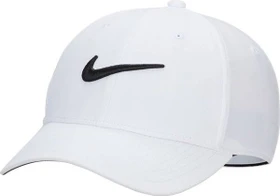 Nike Dri-FIT Club strukturierte Swoosh Kappe weiß/schwarz