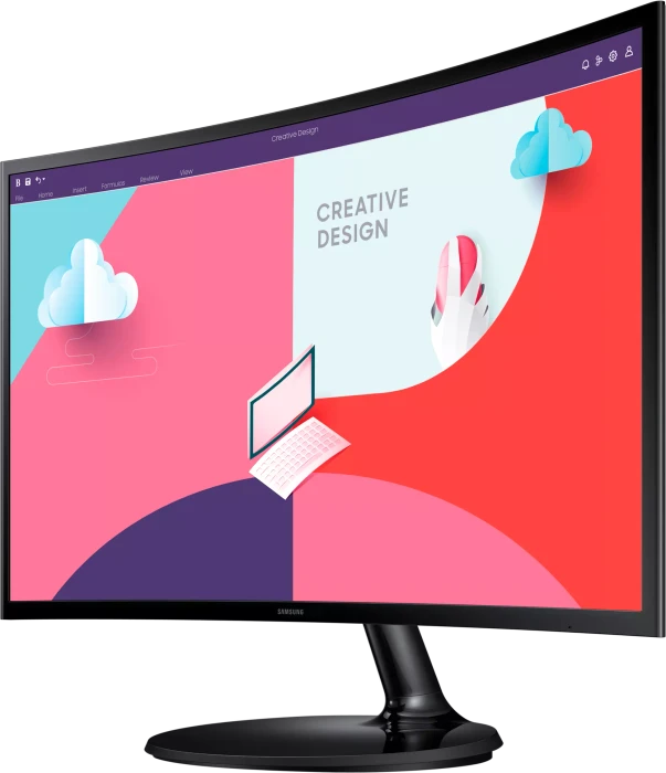 Samsung Essential Monitor S3 S36C (Standfuß rund), Standfuß rund, 24"