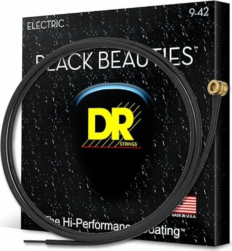 DR Strings Black Beauties Electric Light