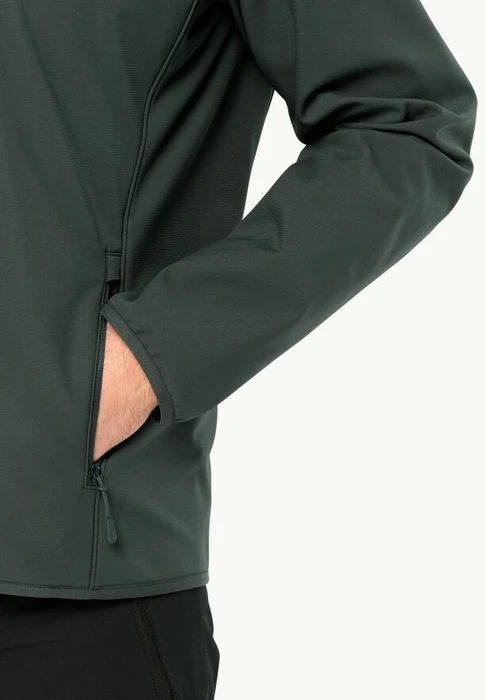 Jack Wolfskin Bornberg Hoody Funktionsjacke black olive (Herren)