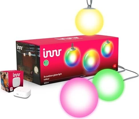 innr Outdoor Smart Globe Light Colour OGL 130 C 4.6W, 3 Stück