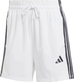 adidas Essentials 3-Streifen Cotton Trainingshose kurz weiß/schwarz (Damen)