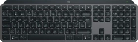 Logitech MX Keys S, Graphite, schwarz, LEDs weiß, Logi Bolt, USB/Bluetooth, UK (920-011584)