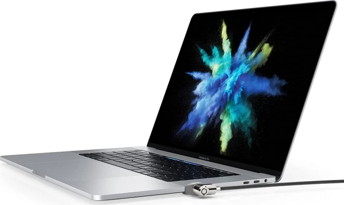 Maclocks Ledge Adapter inkl. Kabelschloss mit Schlüssel für Macbook Pro Touch Bar 13.3"/15.4"